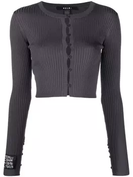 Ksubi кардиган в рубчик, серый