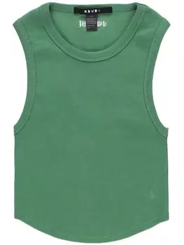 Ksubi укороченный топ в рубчик, зеленый