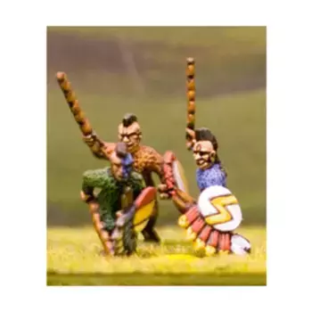 Куачик в боевом костюме с мечом, копьем и щитом, Ancient Miniatures - Aztecs (15mm)