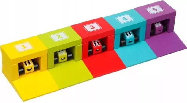 Кубика, красочные гаражи и игрушечные машинки, набор CUBIKA
