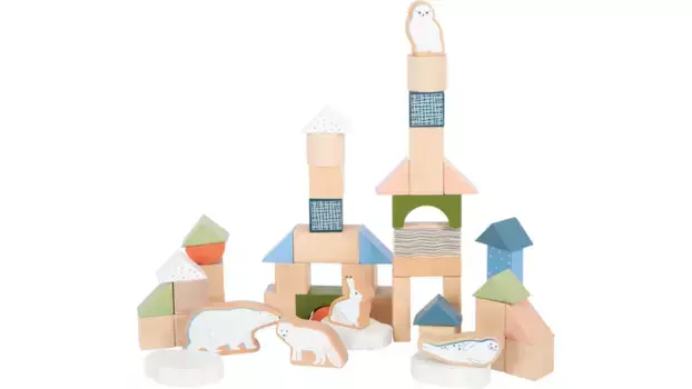 Кубики деревянные ножные арктика Small Foot