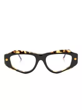 Kuboraum очки P15 в геометричной оправе, коричневый