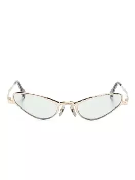 Kuboraum солнцезащитные очки Mask Z22 в оправе 'бабочка', золотистый