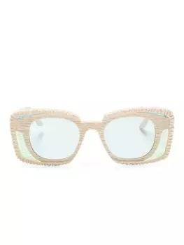 Kuboraum солнцезащитные очки T7 в квадратной оправе, нейтральный цвет