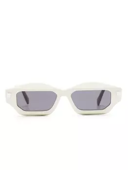 Kuboraum солнцезащитные очки в геометричной оправе, белый