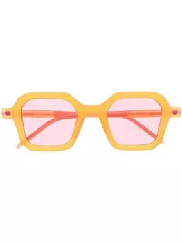 Kuboraum солнцезащитные очки в квадратной оправе, оранжевый