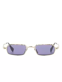 Kuboraum солнцезащитные очки в прямоугольной оправе, золотистый