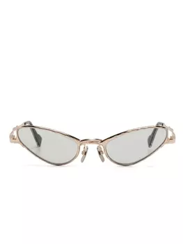 Kuboraum солнцезащитные очки Z22 в оправе 'кошачий глаз', золотистый