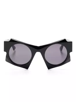 Kuboraum U5 geometric-frame sunglasses, черный