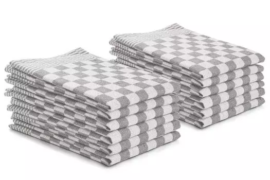 Кухонное полотенце DoubleDry kariert (12 шт), 50x1x70 см, серый