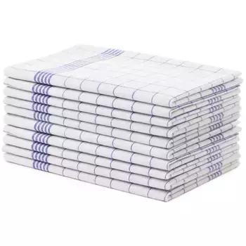 Кухонное полотенце Gzze» кухонные полотенца, Des. 60041 «Каро» (набор, 10 шт.), из 100% хлопка, цвет blau