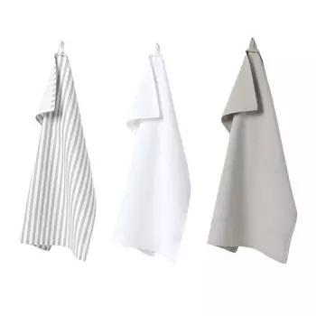 Кухонное полотенце Homescapes Set 3 шт schmale Streifen, 50x1x70 см, разноцветный