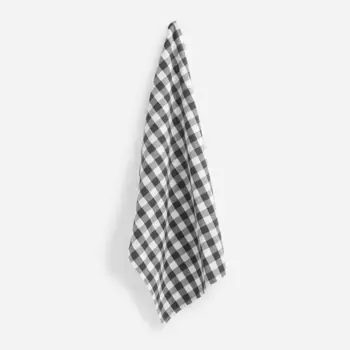 Кухонное полотенце Vichy из хлопкового твила 23 El Corte Ingls, антрацит