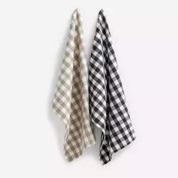 Кухонное полотенце Vichy из хлопкового твила 23 El Corte Ingls, бежевый