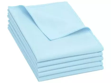 Кухонное полотенце Zollner 00000333 5 шт, 35x1x40 см, светло-голубой