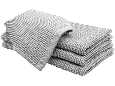 Кухонное полотенце Zollner 00000392 4 шт, 50x1x70 см, серо-коричневый