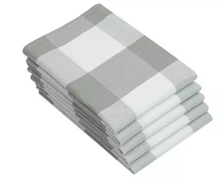 Кухонное полотенце Zollner 00000423 5 шт, 50x1x70 см, серый