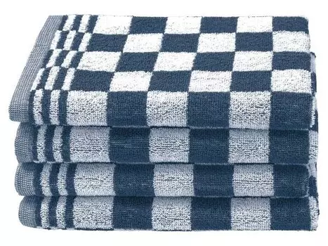 Кухонное полотенце Zollner 00000453 4 шт, 50x1x50 см, синий