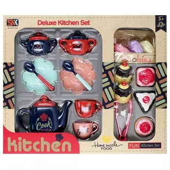 Кухонный гарнитур с фурнитурой, кондитерская для детей 3+ Мега Креатив Mega Creative