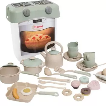 Кухонный набор, кухонная плита, столовые приборы, кастрюли, очки 01480/01eco Doloni