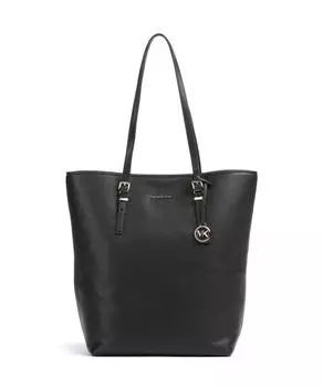 Куинн шоппер зернистая коровья кожа Michael Kors, черный