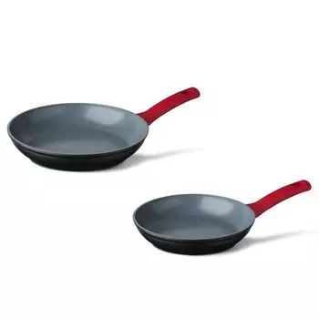 КУИЗИНОКС 2 шт. Набор сковородок красный Cuisinox