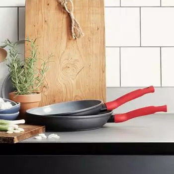 КУИЗИНОКС 2 шт. Набор сковородок красный Cuisinox