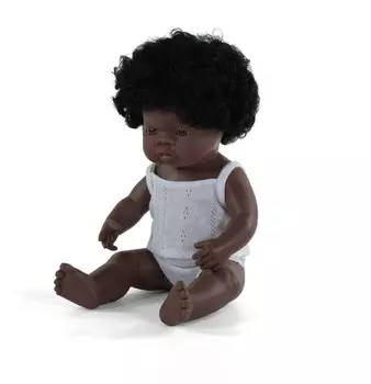 Кукла африканская девочка Miniland 38 см