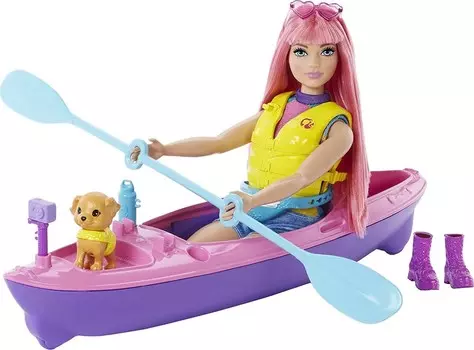 Кукла Барби Дейзи с каяком и набором для собаки Mattel