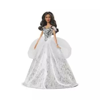 Кукла Barbie Holiday 2021 с черными волнистыми волосами