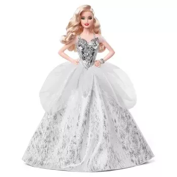 Кукла Barbie Holiday 2021 с волнистыми светлыми волосами