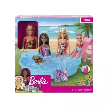 Кукла Barbie в бассейне