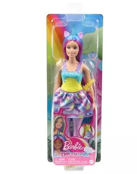 Кукла-единорог Barbie Dreamtopia сине-фиолетового цвета Mattel