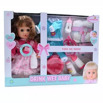 Кукла Говорит, Напит, Закрывает Глаза + Аксессуары Midex