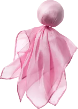 Кукла из шелка и хлопка розовая ок. 28 х 28см 1 шт. ALANA