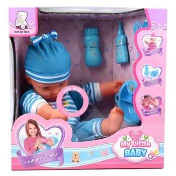 Кукла Как Живой Ребенок В Синей Одежде Говорит Плачит Смех Midex