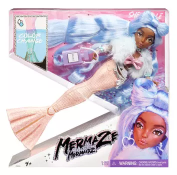 Кукла-русалка Mermaze Mermaidz, меняющая цвет, Shellnelle