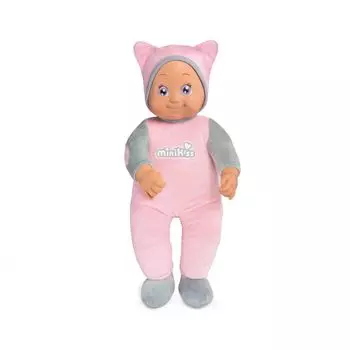 Кукла Smoby Minikiss, розовый / серый