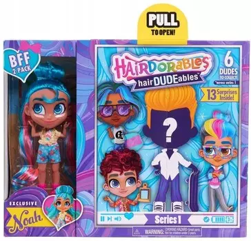 Кукла-Сюрприз Hairdorables + Мальчик, 2 Упаковки