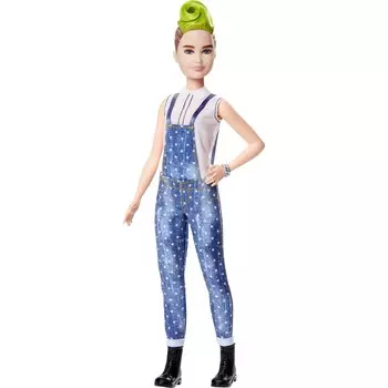 Куклы и аксессуары Barbie Fashionistas Green Mohawk Hair FXL57