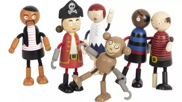 Куклы-сгибатели, фигурки пиратов Small Foot