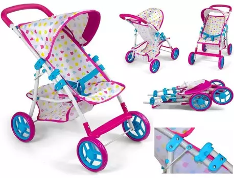 Кукольная коляска Легкая конфетная игрушка Кукольные коляски Игровые игрушки PakaNiemowlaka