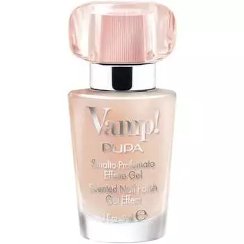 Куколка Вамп! Лак для ногтей ароматный гель-эффект 120 молочно-розовый Pupa Milano