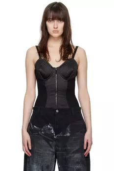 Культовый боди Jean Paul Gaultier, черный