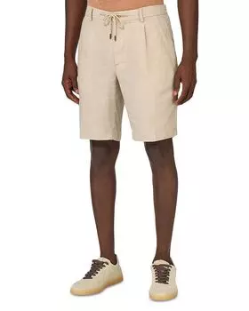 Кулиссе Льняные Бермуды Boggi Milano, коричневый/бежевый