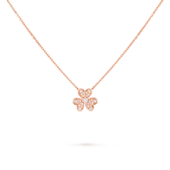 Кулон Van Cleef & Arpels Frivole, мини модель, 18-ct розовое золото, бриллиант