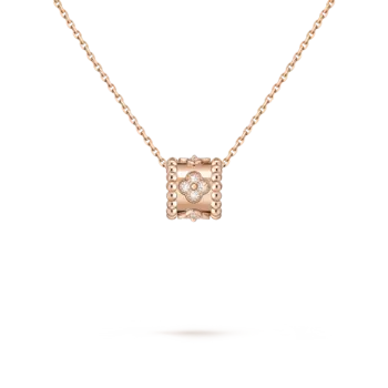 Кулон Van Cleef & Arpels Perle clovers, 18-ct розовое золото, бриллиант