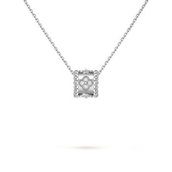 Кулон Van Cleef & Arpels Perle clovers, белое золото 18 ct, бриллиант