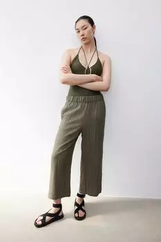 Кюлоты без застежек H&M, хаки