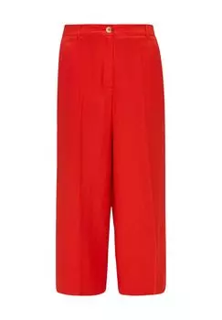 Кюлоты из льняного полотна женские s.Oliver BLACK LABEL, красный